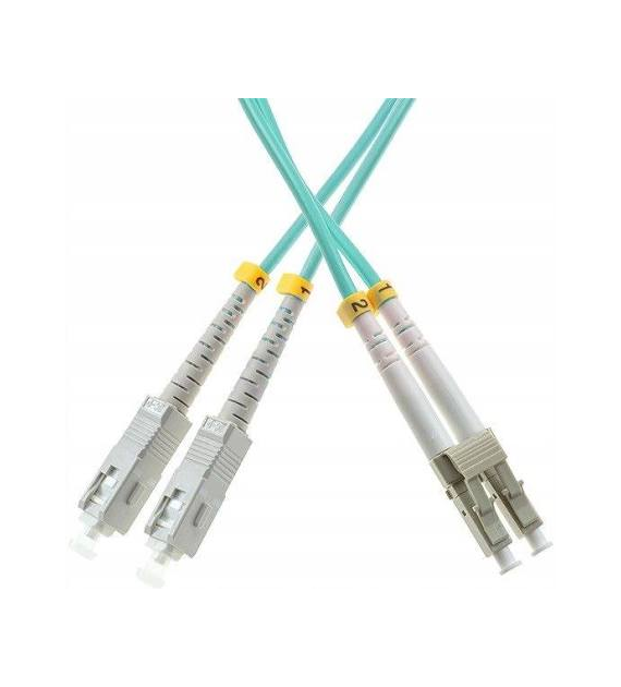 FIBERM GOLD patchcord SC/UPC-SC/UPC 60m Multi Mode Duplex włókno OM3 2,0mm w peszlu