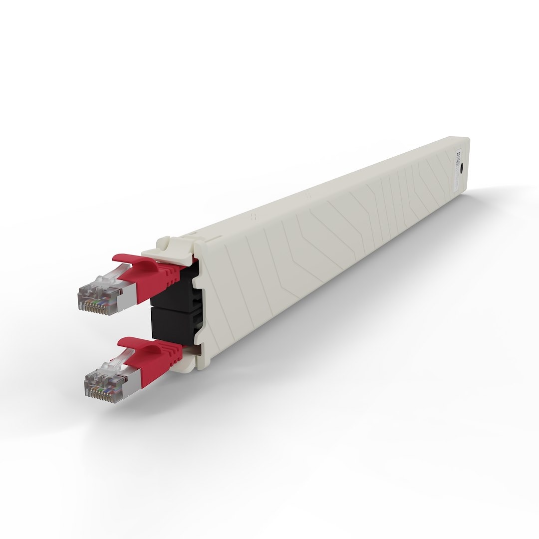 PATCHBOX® ONE kaseta Cat.6a (UTP, Czerwony, 1.8m / 30RU)