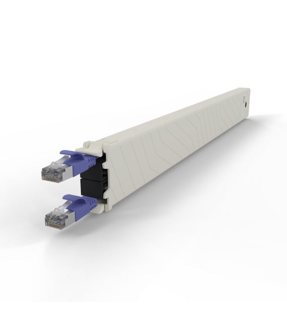PATCHBOX® ONE kaseta Cat.6a (UTP,Biały, 2.5m / 46RU)