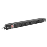 Lanberg listwa zasilająca PDU (Power Distribution Unit) PDU-10I-0200-IEC-BK