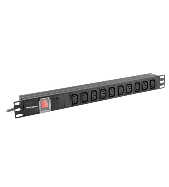 Lanberg listwa zasilająca PDU (Power Distribution Unit) PDU-10I-0200-IEC-BK
