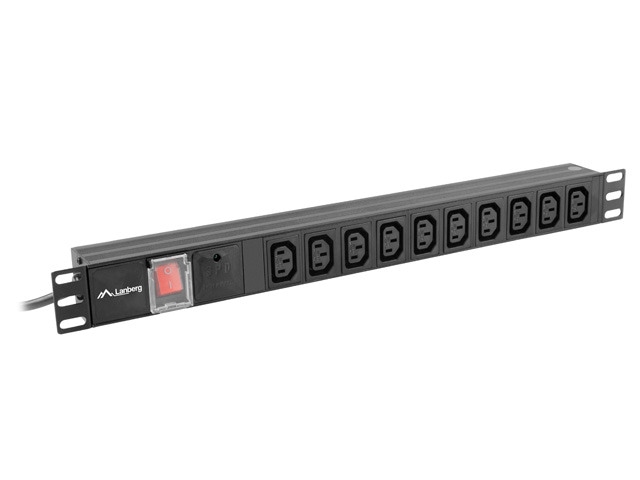 Lanberg listwa zasilająca PDU (Power Distribution Unit) PDU-10I-0200-IEC-BK