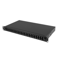 FIBERM przełącznica światłowodowa wysuwana 24 x SC Duplex Rack 19` czarna