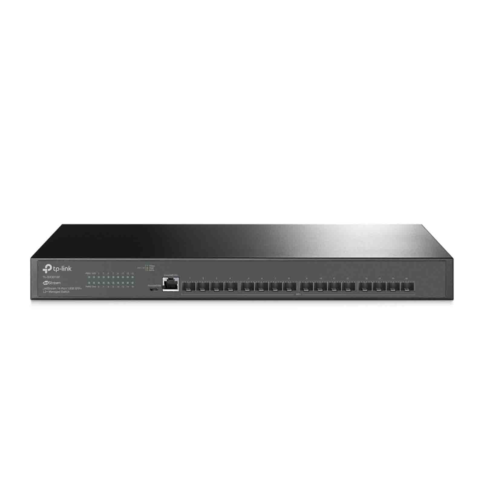 TP-LINK SX3008F Przełącznik zarządzalny Omada L2+, 16 slotów SFP+ 10 GE