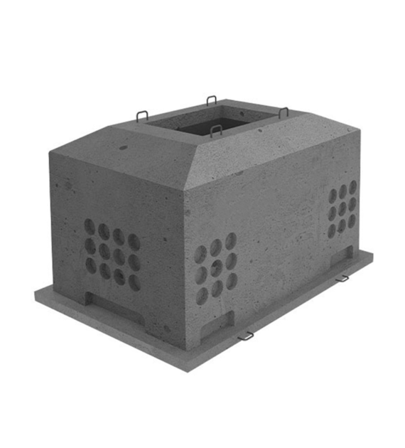 Studnia kablowa SKO-12 dwuelementowa/dwuczęściowa w klasie A15 + rama + pokrywa wentylowana