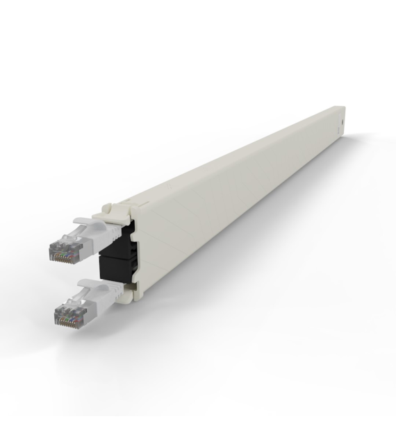 PATCHBOX® ONE kaseta Cat.6a (UTP,Biały, 2.5m / 46RU)