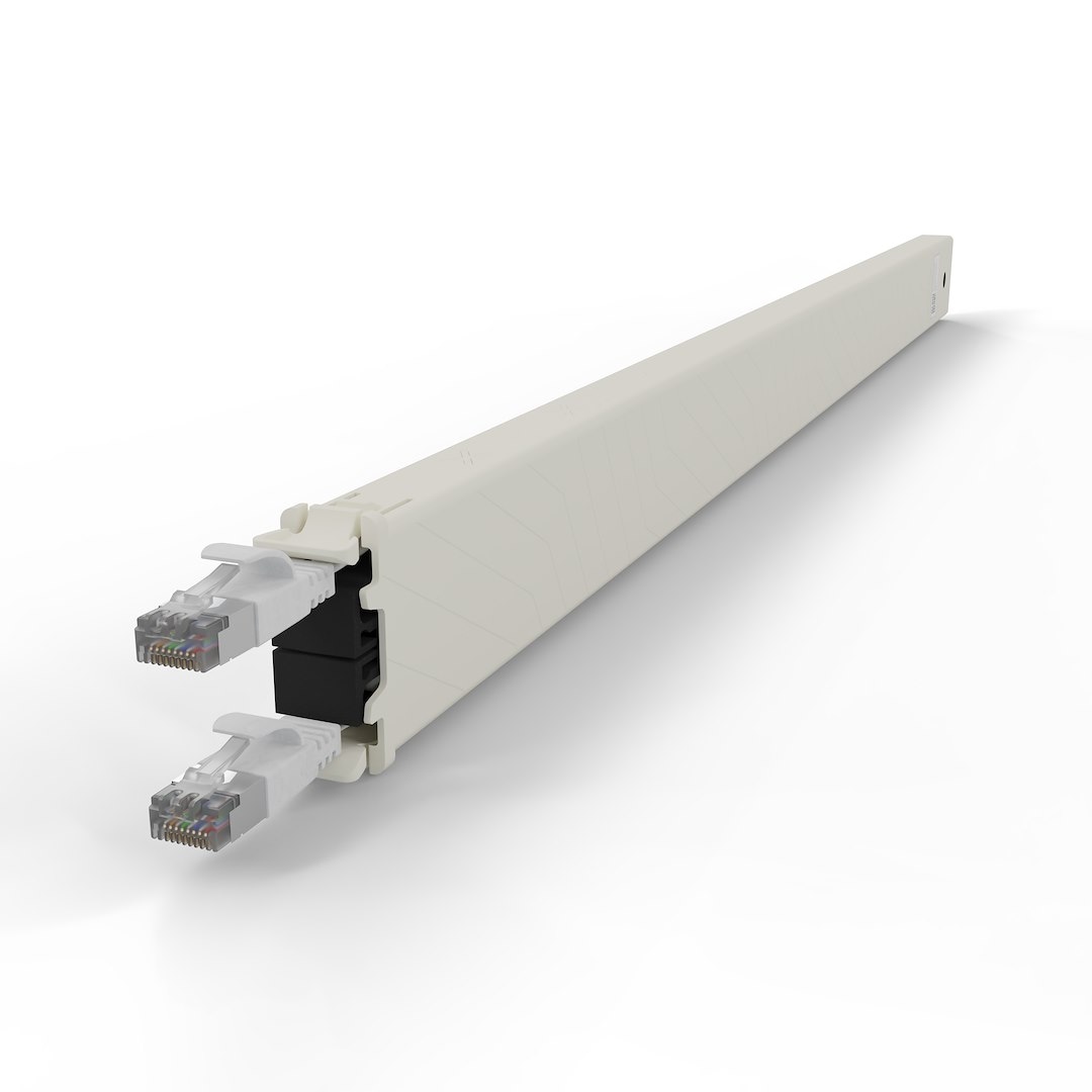 PATCHBOX® ONE kaseta Cat.6a (UTP,Biały, 2.5m / 46RU)