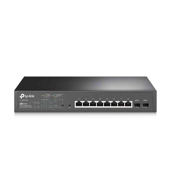 TP-LINK SG2210MPPrzełącznik Omada Smart, 8 gigabitowych portów PoE+, 2 gigabitowe sloty SFP