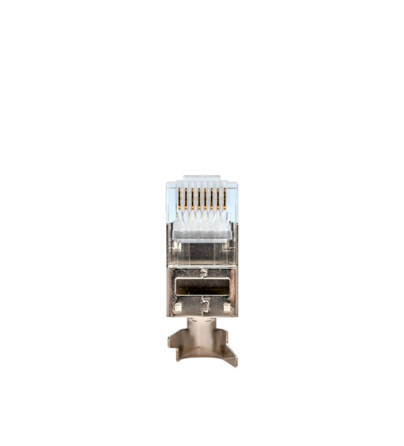 JONARD TOOLS wtyk RJ45 CAT6 z zaciskiem ekranu przelotowy Pass-Through - paczka 100 sztuk