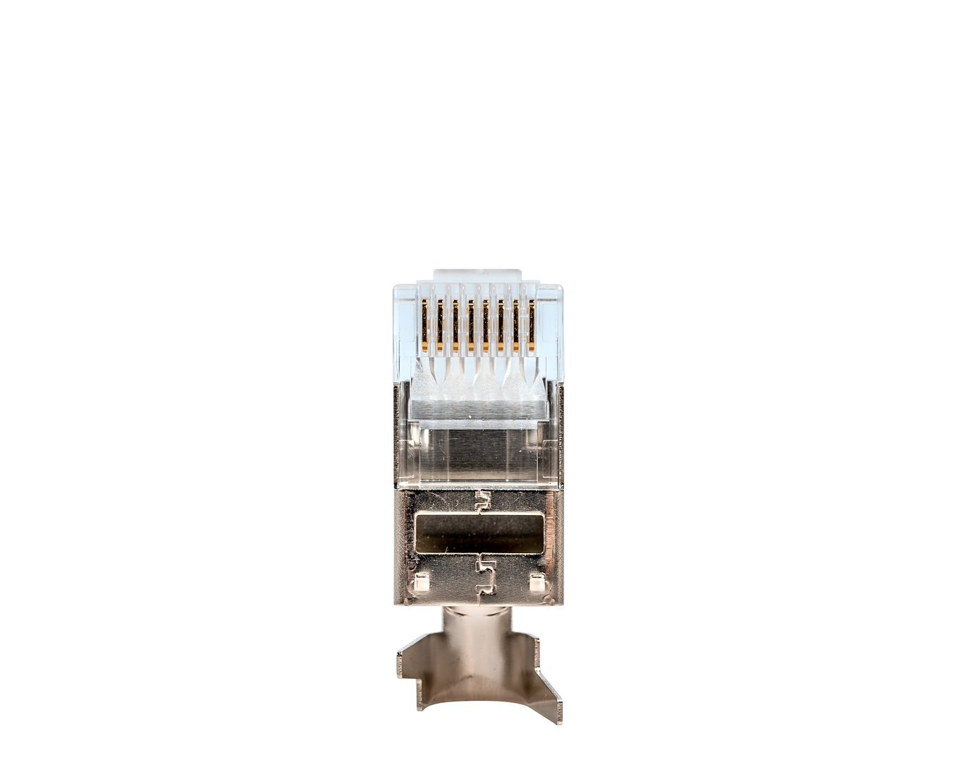 JONARD TOOLS wtyk RJ45 CAT6 z zaciskiem ekranu przelotowy Pass-Through - paczka 100 sztuk