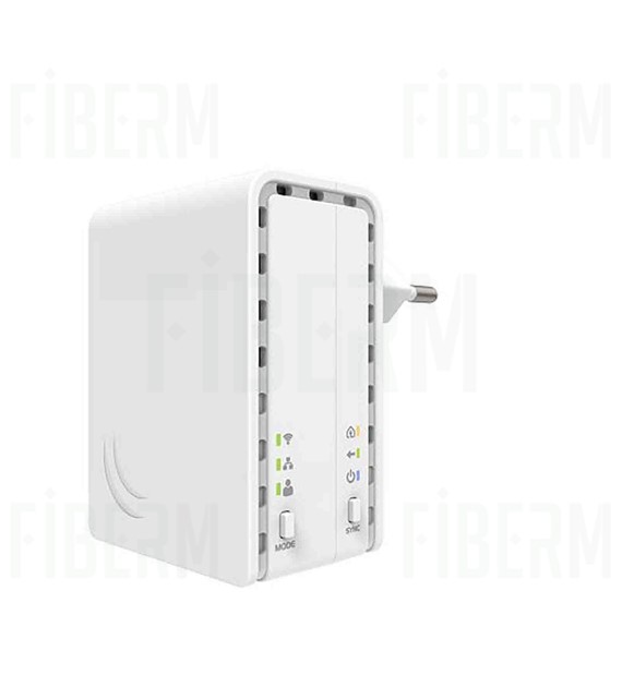 Mikrotik PL7411-2nD PWR-Line AP Powerline Network Transmitter with N300 Access Point