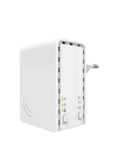 Mikrotik PL7411-2nD PWR-Line AP transmiter sieciowy PLC z punktem dostępowym N300