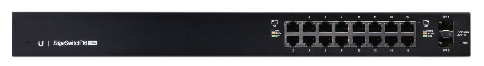 Ubiquiti EdgeSwitch ES-16-150W 16x GE, 2x SFP, PoE