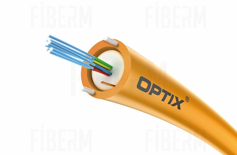 OPTIX Kabel światłowodowy DAC Z-XOTKtcd 12J 1kN, jednotubowy, średnica 6,0mm