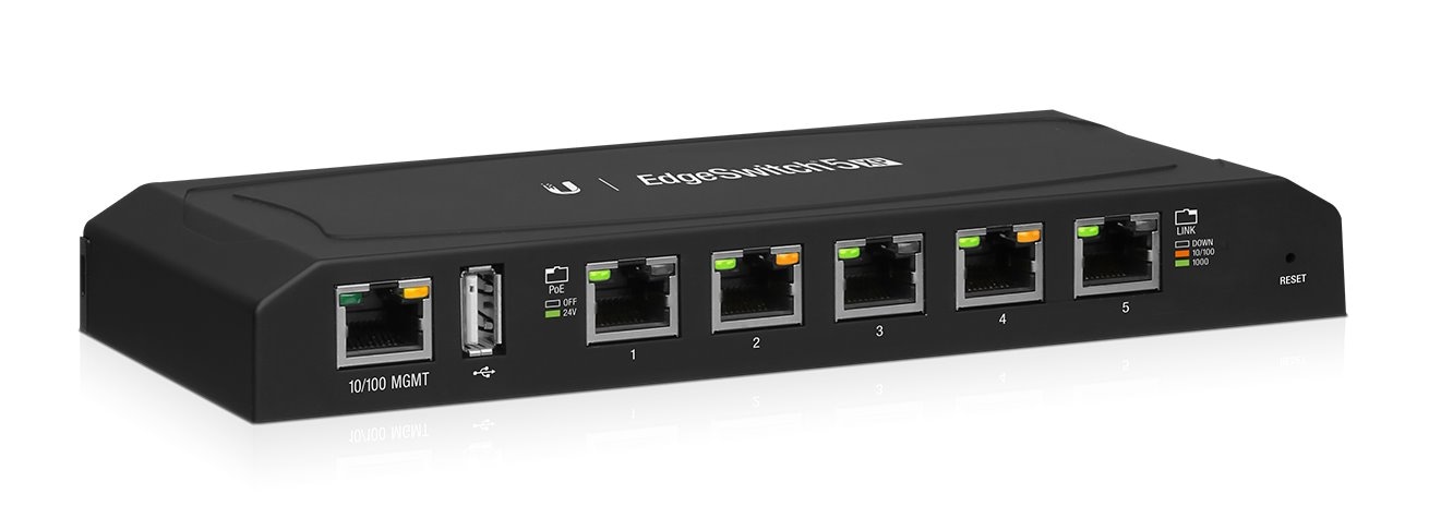 UBIQUITI EdgeSwitch ES-5XP 5x GE, 5x PoE OUT (pasywne, 24 V)