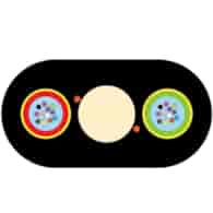 FIBRAIN Kabel światłowodowy AERO-DF FLAT 24J 2T12F