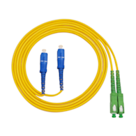 FIBERM Patchcord SC/APC-SC/UPC 10m Single Mode Duplex włókno G652D 3,0mm PVC