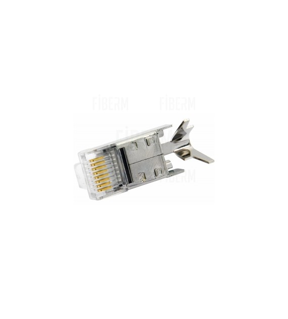 RJ-45 FTP Plug with Screen Clamp, Pack of 100