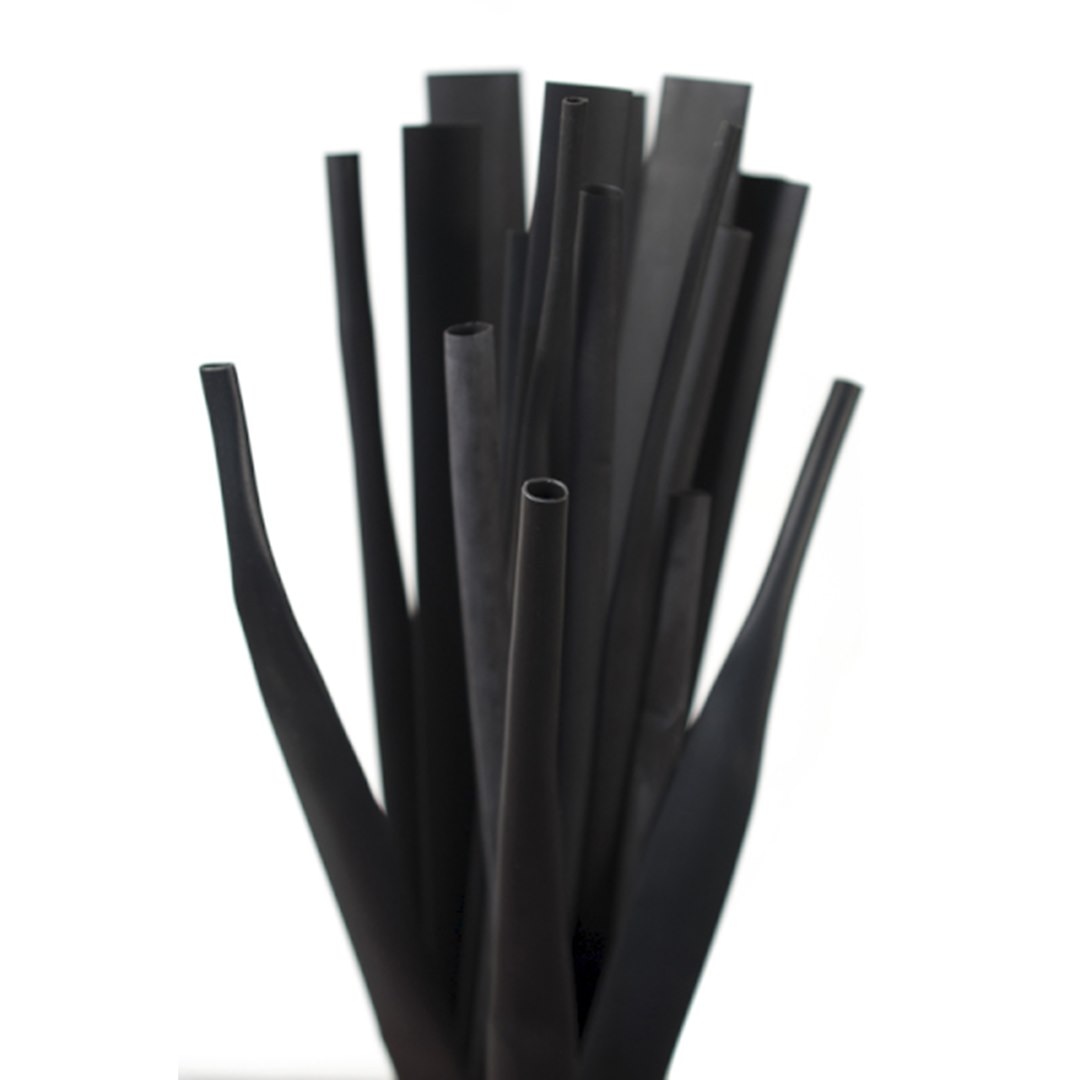 Rurka termokurczliwa RC 4/1 czarna 0,5m z klejem