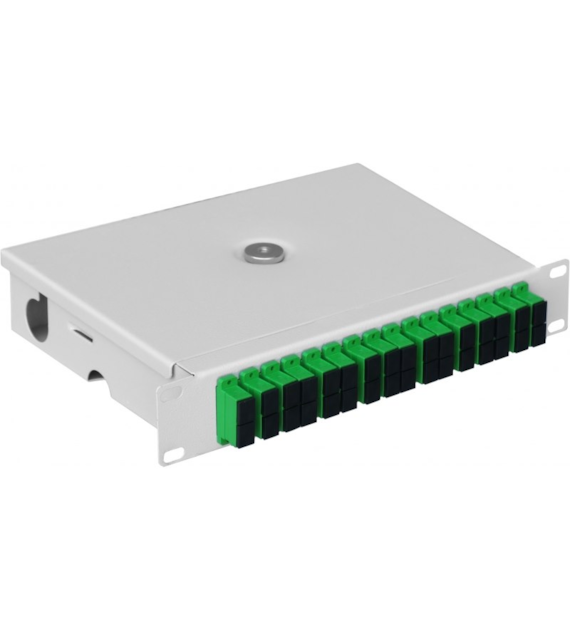 MANTAR Przełącznica światłowodowa PS 10” 1U stała 16 x duplex