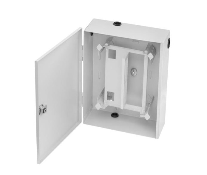 FIBERM Szafka zapasu kabla łatwego dostępu 25/25/10 z polem komutacyjnym 12 x SC Duplex