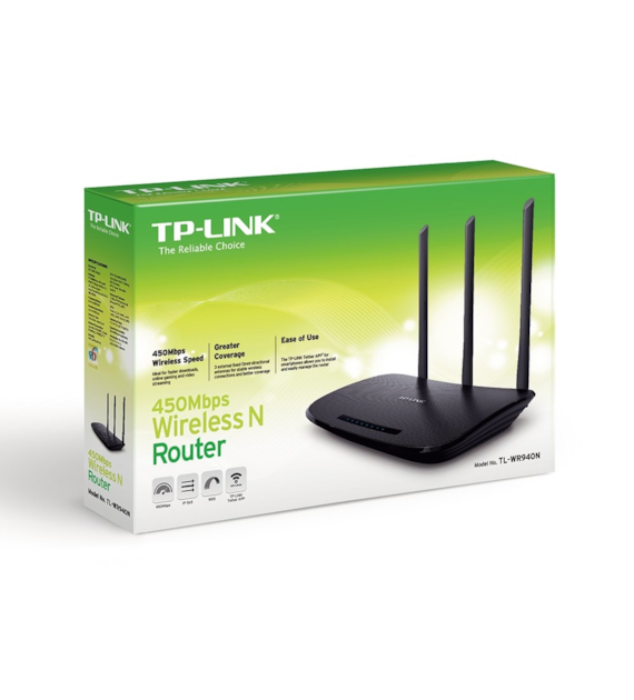 Δρομολογητής WiFi TP-LINK TL-WR940N N450 1 x WAN 4 x LAN Κεραία 3x 5dBi