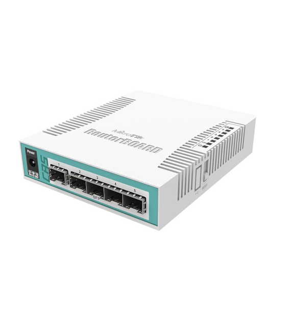 Mikrotik Cloud Router Switch CRS106-1C-5S 1x Combo, 5x SFP, 1x Serial RJ45