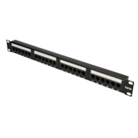 FIBERM Patch Panel 24 x RJ45 CAT5E UTP 1U