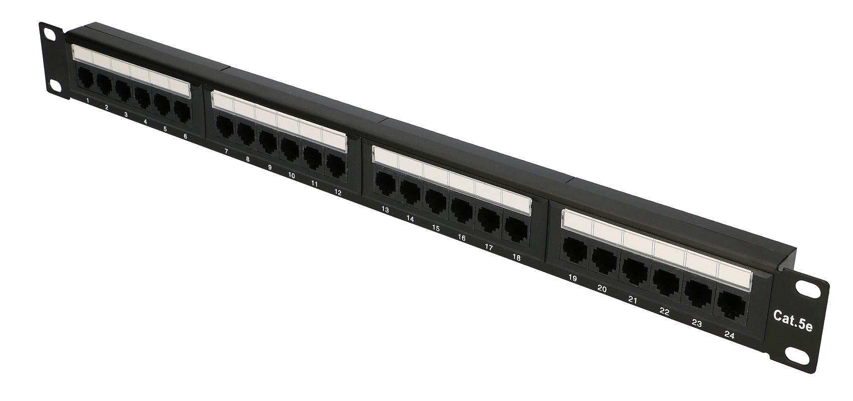 FIBERM Patch Panel 24 x RJ45 CAT5E UTP 1U