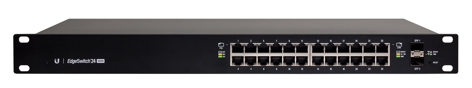 Ubiquiti EdgeSwitch ES-24-500W 24x GE, 2x SFP, PoE