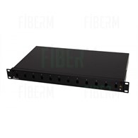 FIBERM Sliding Fiber Switch 12 x SC Simplex Rack 19` Black