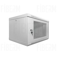FIBERM Hanging 19` Rack Cabinet 15U 600mm Grey Glass Door