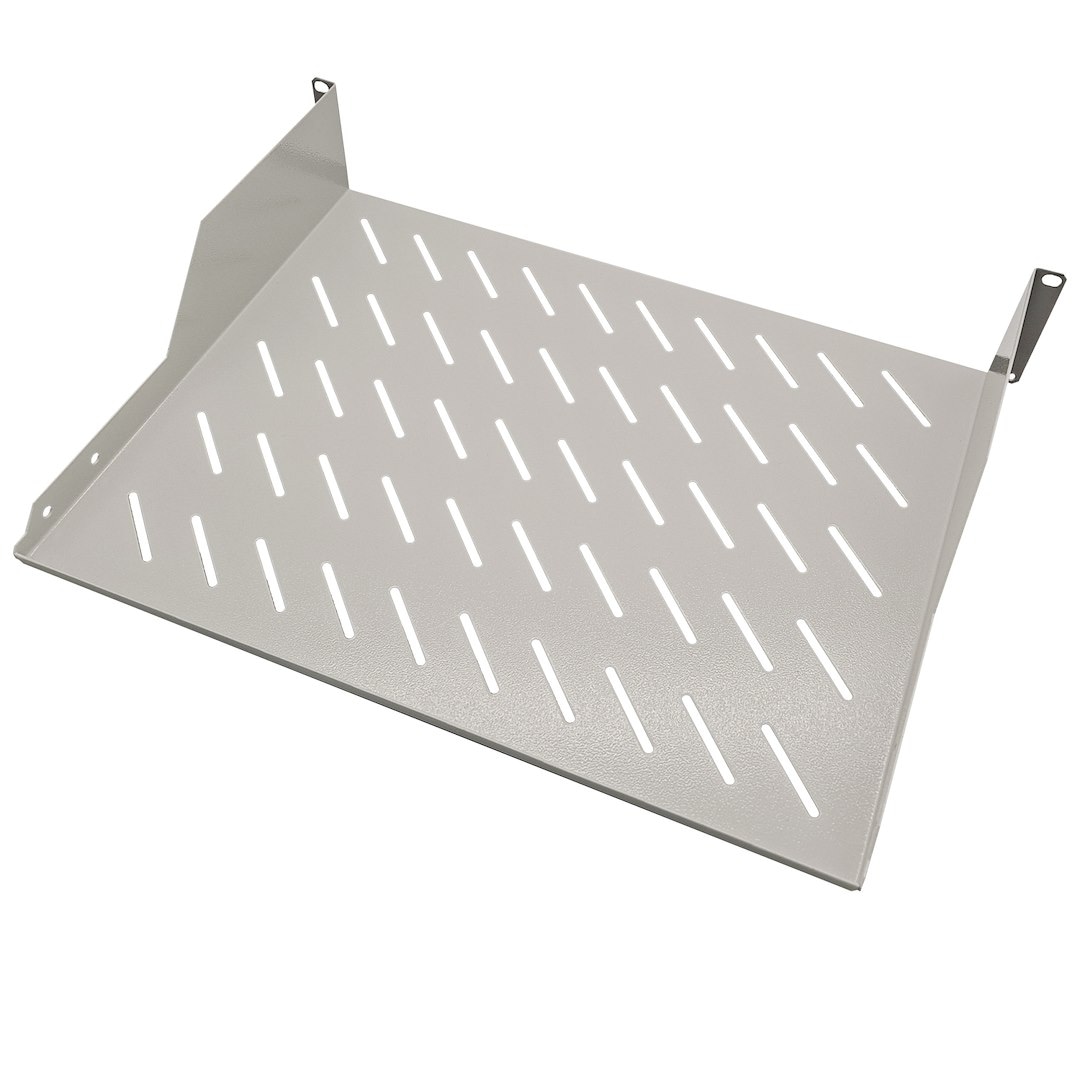 FIBERM Półka do szafy rack 19`` 2U 350mm szara