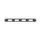 LANBERG Horizontal Cable Organizer 19`` 1U 5 Plastic Brackets Black