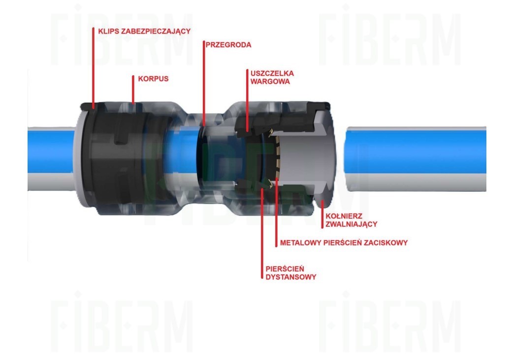 Złączka redukcyjna do mikrorurki z średnicy 10mm na 7/4mm