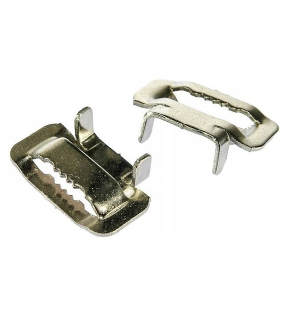 Klamerka / Sprzączka do taśmy stalowej 10mm - opakowanie 100 sztuk