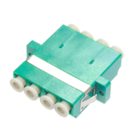 Adaptador FIBERM LC/UPC Multimodo CUÁDRUPLE OM3