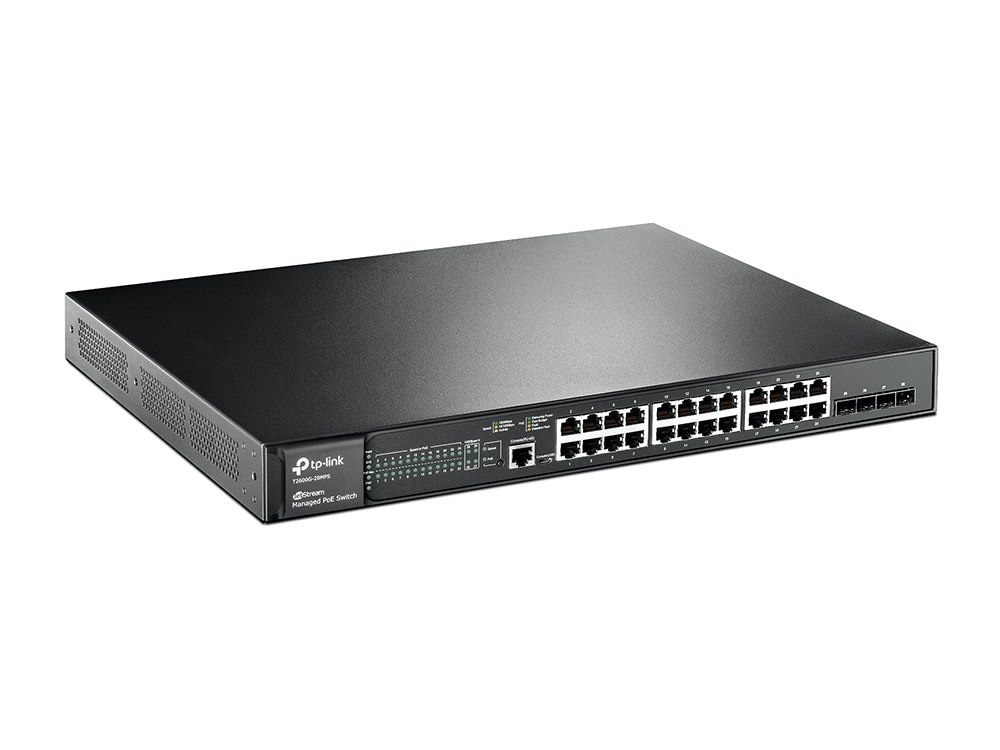 TP-LINK T2600G-28MPS Switch zarządzalny PoE 24 x 10/100/1000 4 x SFP