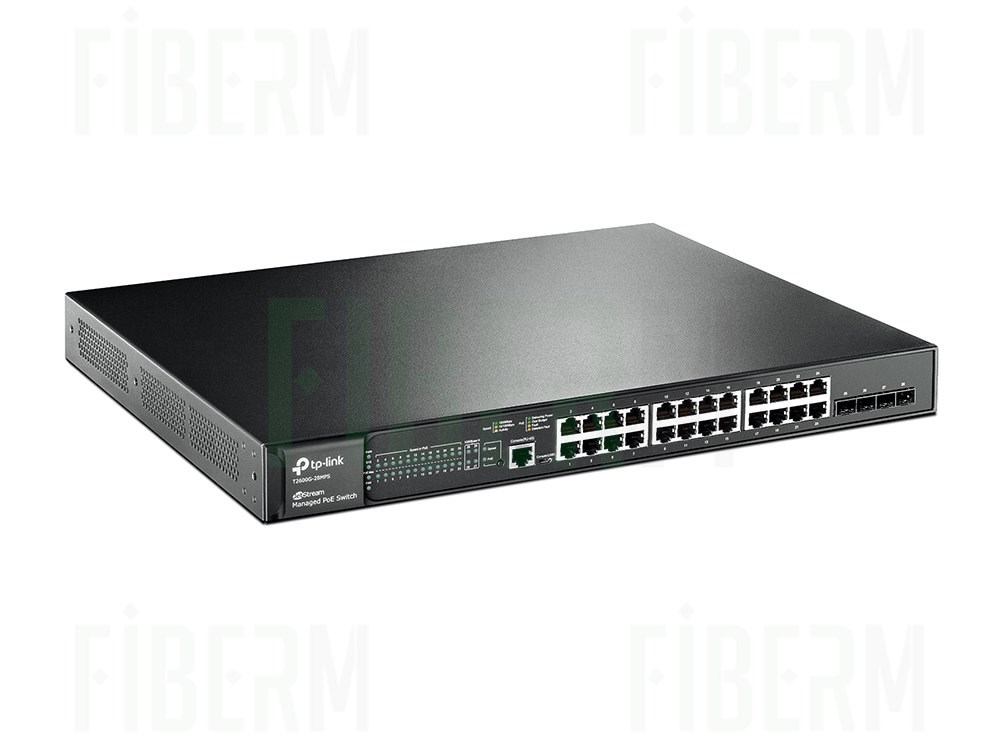 Conmutador gestionado con PoE TP-LINK T2600G-28MPS 24 x 10/100/1000 4 x SFP