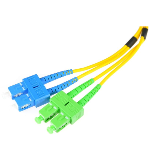 FIBERM GOLD patchcord SC/APC-SC/UPC 5m Single Mode Duplex włókno G652D 3,0mm