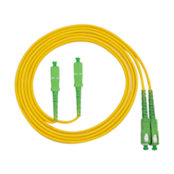 FIBERM GOLD patchcord SC/APC-SC/APC 5m Single Mode Duplex włókno G652D 3,0mm