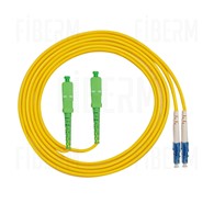 Cable de Parche Dorado FIBERM SC/APC-LC/UPC 1m Monomodo Dúplex Fibra G652D 3
