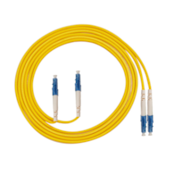 FIBERM GOLD patchcord LC/UPC-LC/UPC 0,5m Single Mode Duplex włókno G652D 3,0mm