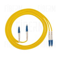 FIBERM GOLD patchcord LC/UPC-LC/UPC 0.5m Μονό Λειτουργίας Duplex Οπτική Ίνα G652D 3.0mm