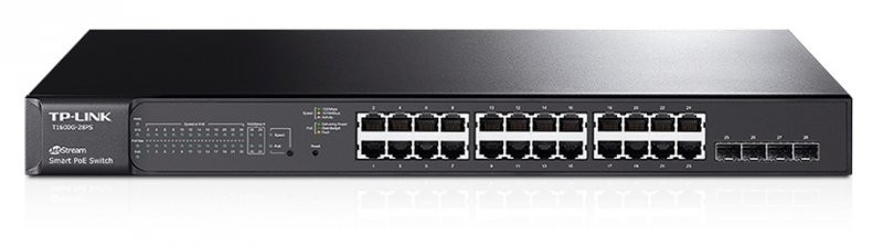 TP-LINK T1600G-28PS Switch Smart PoE 24 x 10/100/1000 + 4 x SFP