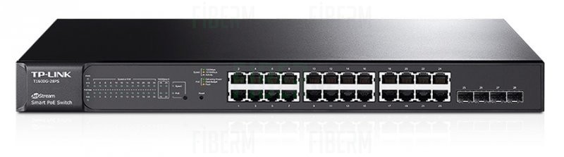 TP-LINK T1600G-28PS Switch Smart PoE 24 x 10/100/1000 + 4 x SFP