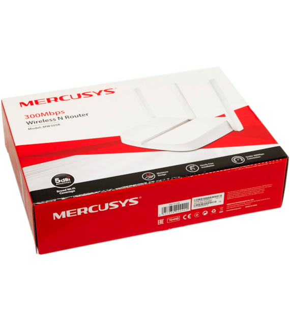 Δρομολογητής WiFi MERCUSYS MW305R N300 1x WAN 3x LAN 3x Κεραία