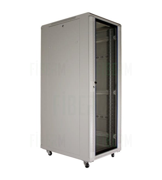 ipTIME 19`` RACK Cabinet Standing 32U Wide/Deep - 600/600mm Gray Glass Door