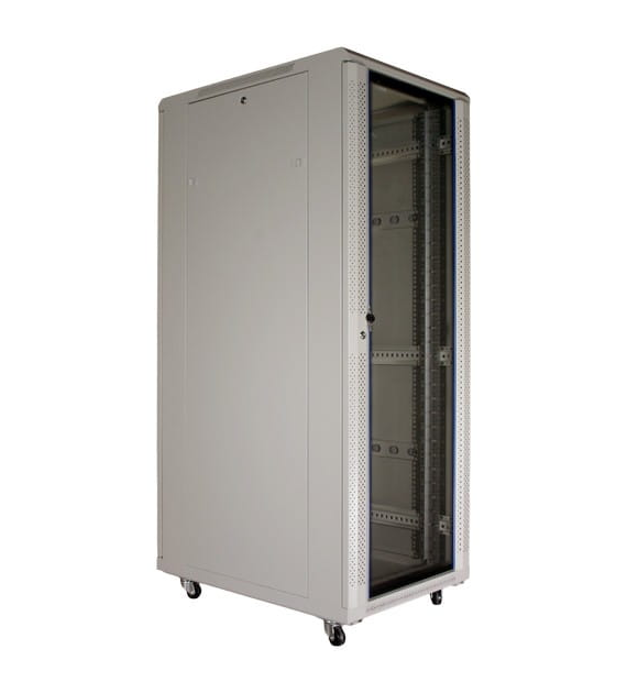 ipTIME Szafa RACK 19` stojąca 32U szer/głęb - 600/600mm szara drzwi szklane