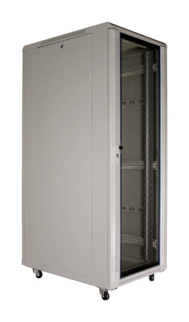 ipTIME Szafa RACK 19` stojąca 32U szer/głęb - 600/600mm szara drzwi szklane